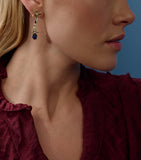 Boodles Palace Collection earrings with diamonds and sapphires, imported from the UK