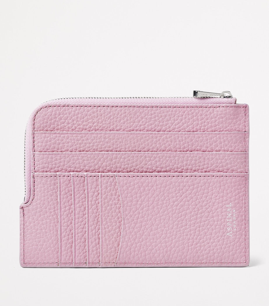 Aspinal of London leather zipped travel wallet - British product