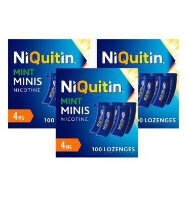 NiQuitin Minis Mint 4mg Bundle - 300 Lozenges GOODS Boots   