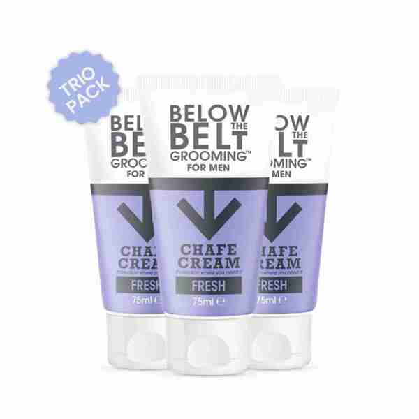 Below the Belt anti chafing cream fresh scent 75ml trio (British brand)