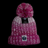 Superbobble reflective kids bobble hat rose pink (British brand)