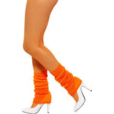 Smiffys neon orange legwarmers costume accessory (British brand)
