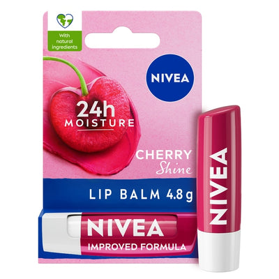 Superdrug NIVEA Cherry Shine Lip Balm 4.8g- Buy online at McGrocer
