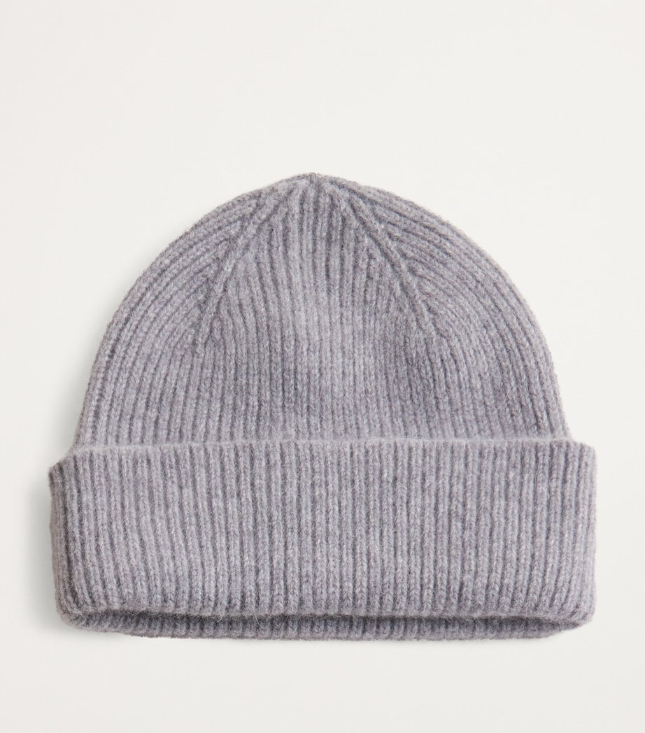 Le Bonnet lambswool ribbed beanie, imported from the UK