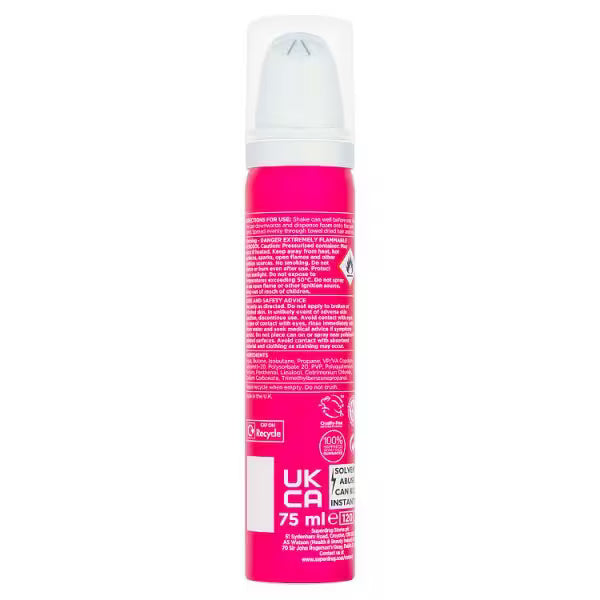 Superdrug Firm Hold Hair Mousse 75ml (British brand)