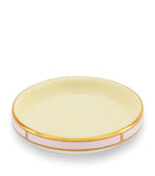 GINORI 1735 porcelain butter dish Giallo 10cm, UK version
