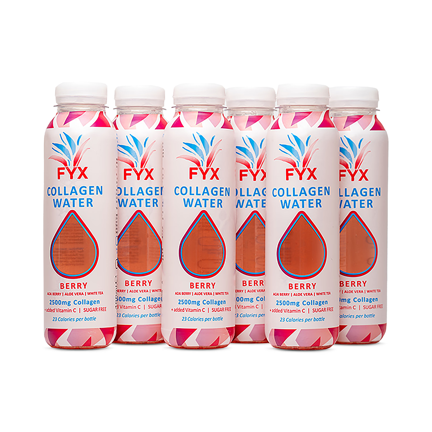 FYX Collagen Water Berry multi-pack 6x400ml - British product