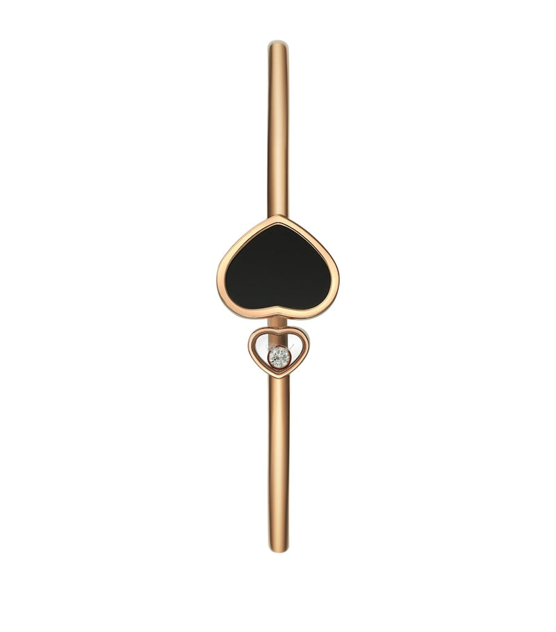 Chopard Happy Hearts rose gold bangle with diamond, imported from the UK