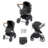 Ickle Bubba Cosmo 2 in 1 Pushchair Black/Graphite Grey/Tan/ Pack Size 1 GOODS Boots   