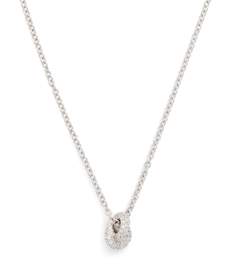 Engelbert Legacy Knot pendant necklace white gold diamonds - British product