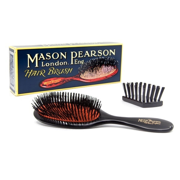 Mason Pearson Handy boar bristle hairbrush black, UK version