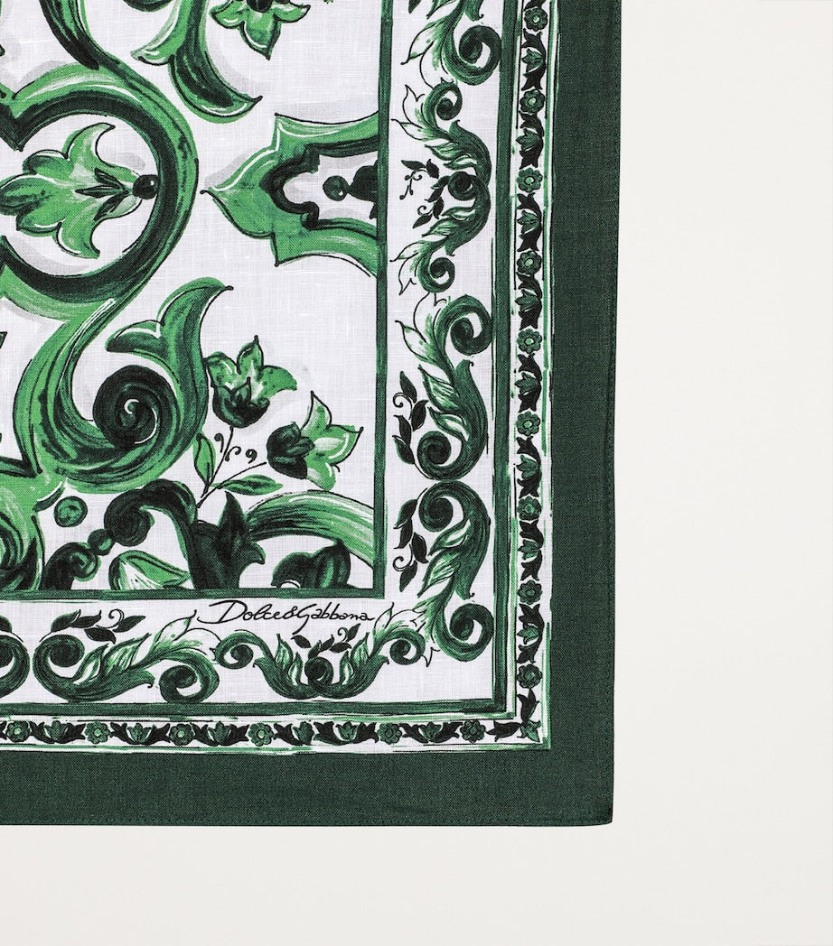 Dolce&Gabbana linen Majolica placemat and napkin set - British product