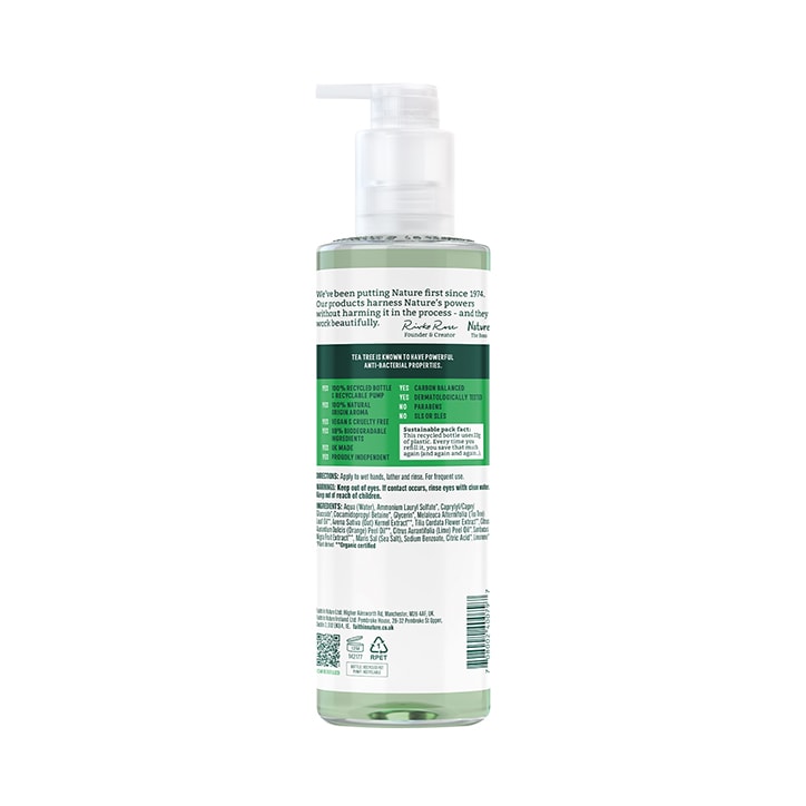 Faith in Nature Lavender & Geranium Hand Wash 400ml Natural Hand Wash & Soap Holland&Barrett   