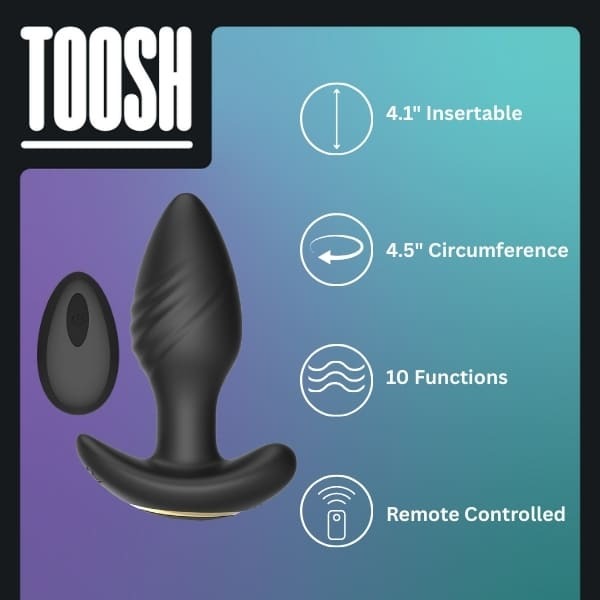 Loving Joy Toosh rotating vibrating butt plug, UK version