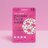 Danielle Creations Cherry Collagen Sheet Masks 5 Pack, imported from the UK