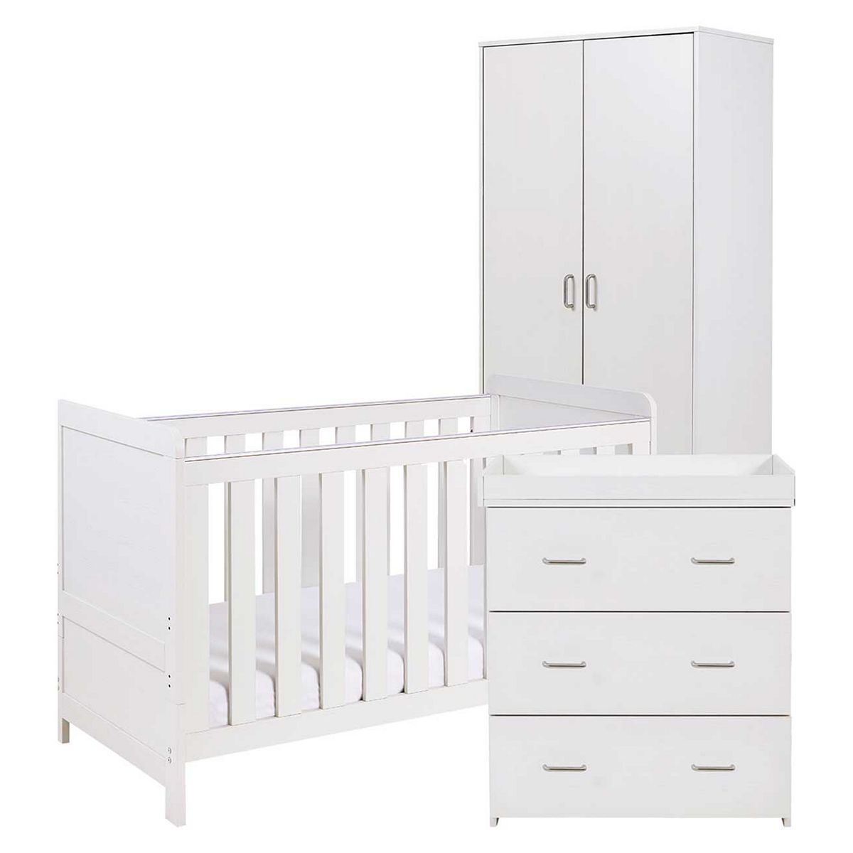 Babymore Caro 3 Piece Room Set - White Wash GOODS Boots   