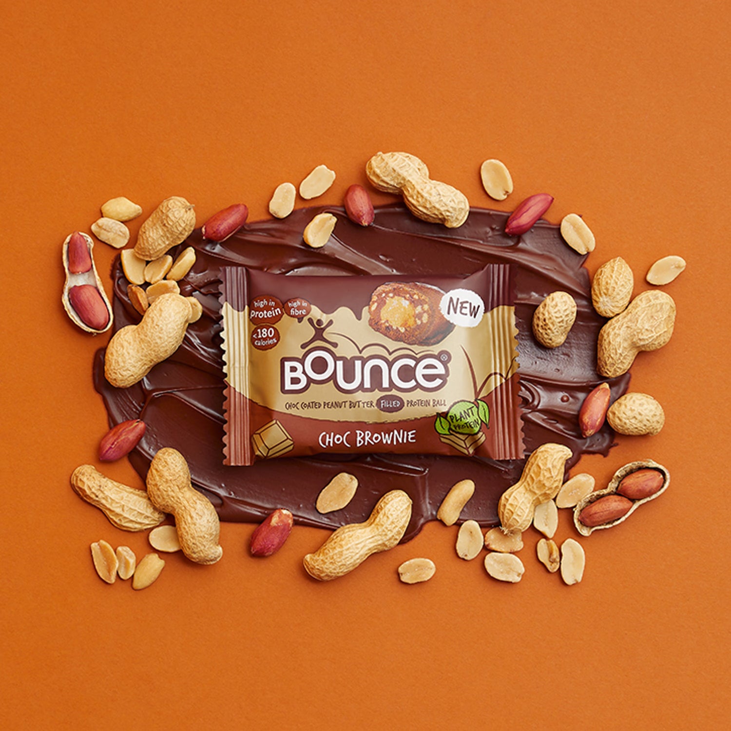 Bounce plant protein ball dark chocolate 40g - British product