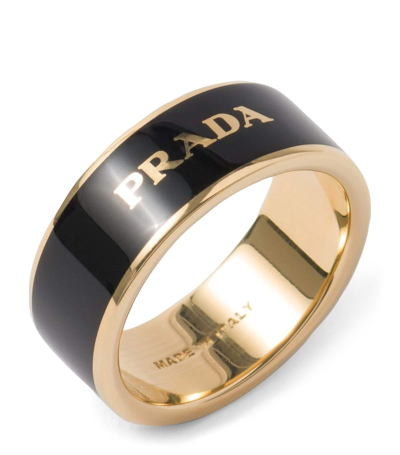 Prada enamel logo ring - British product