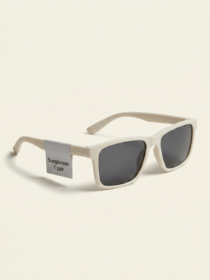 Prada men's rectangular sunglasses 58mm black, imported from the UK