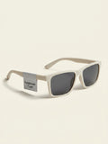 Prada men's rectangular sunglasses 58mm black, imported from the UK