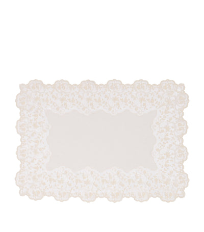 Harrods Dea Linen Lace-Trim Elite Placemat 35cm x 50cm- Buy online at McGrocer