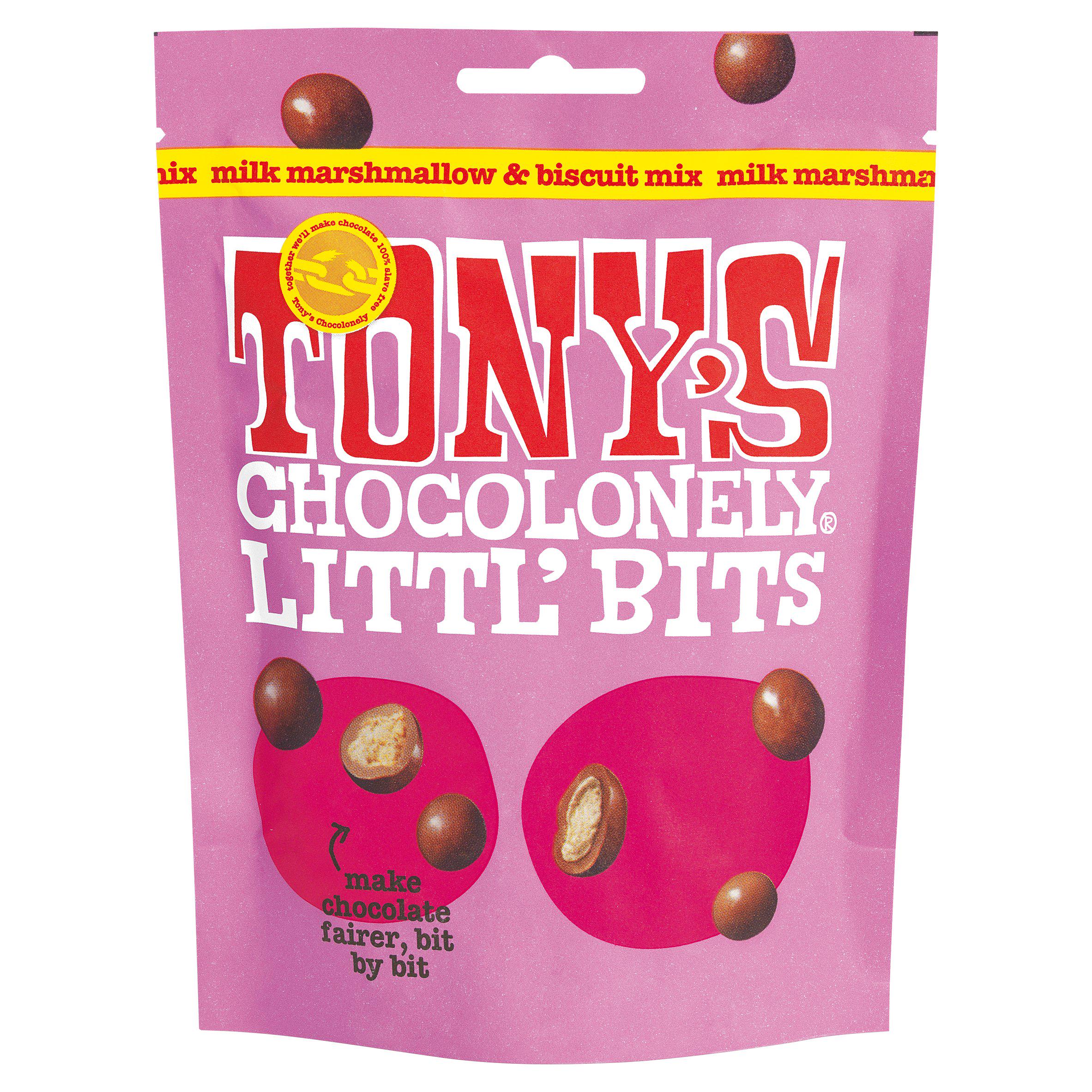 Tony's Chocolonely Littl' Bits Milk Marshmallow & Biscuit Mix 100g GOODS Sainsburys   