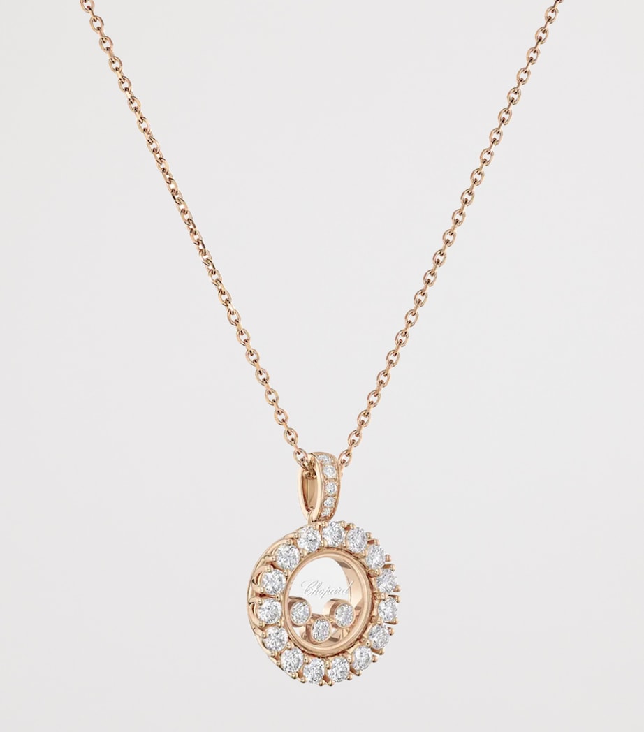 Chopard rose gold diamond necklace 42cm, imported from the UK