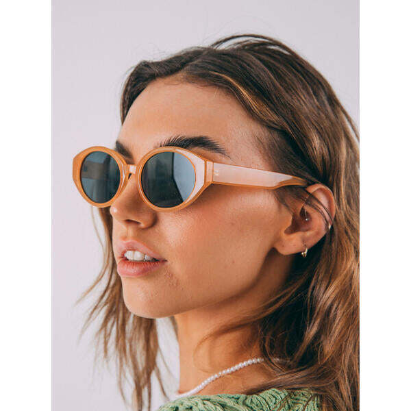 SVNX oval plastic frame sunglasses one size - British product