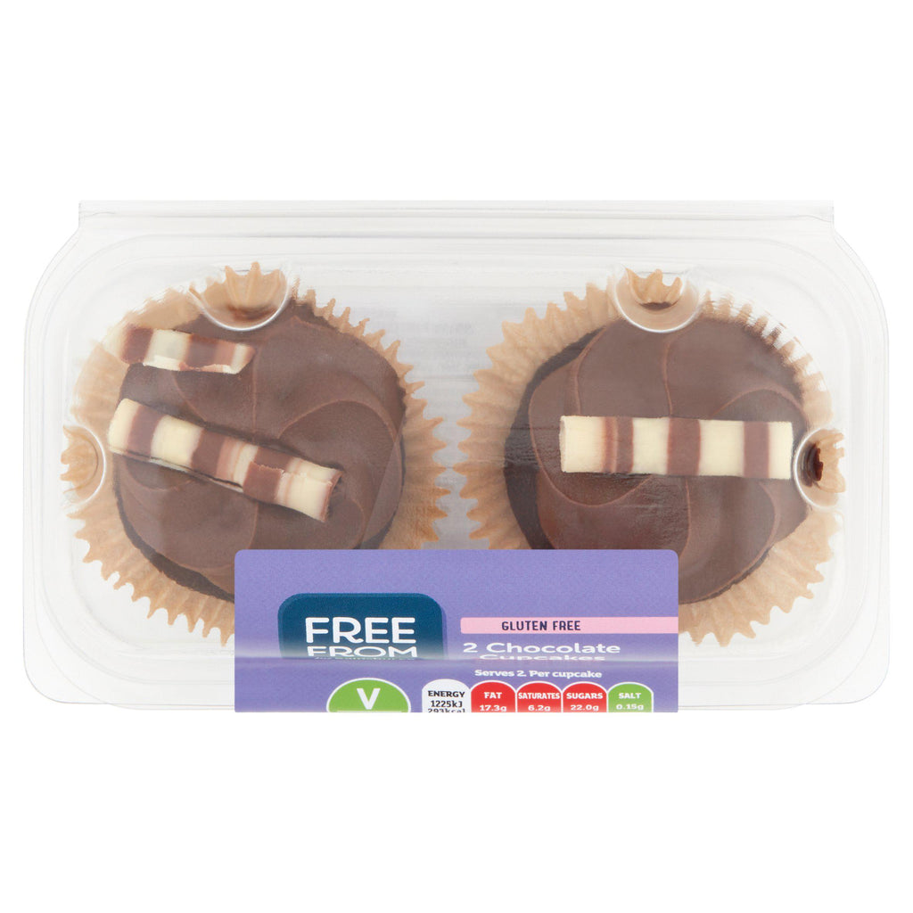 Sainsbury's Free From Chocolate Cupcakes x2