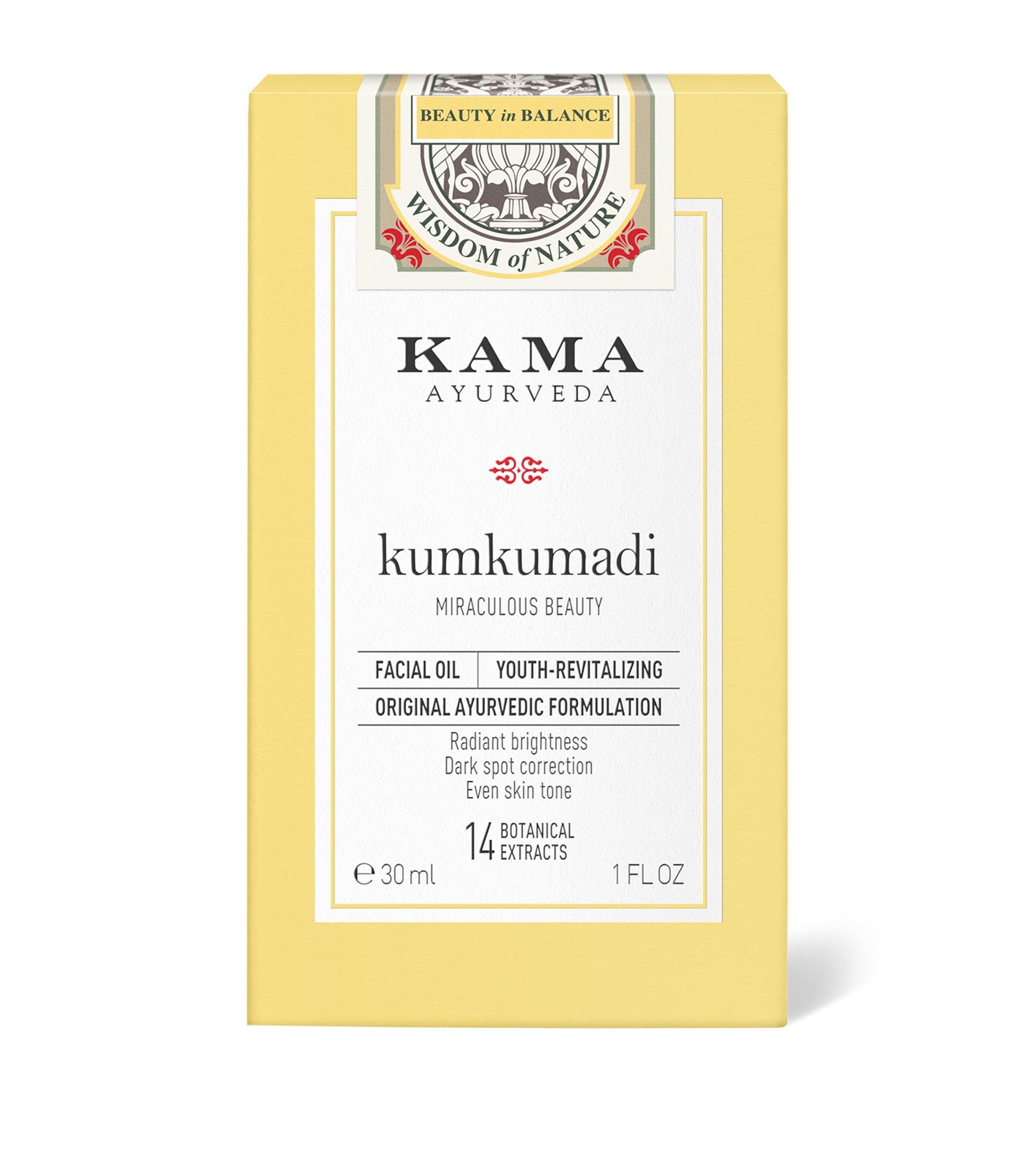 KAMA AYURVEDA Kumkumadi Facial Oil 30ml, UK version