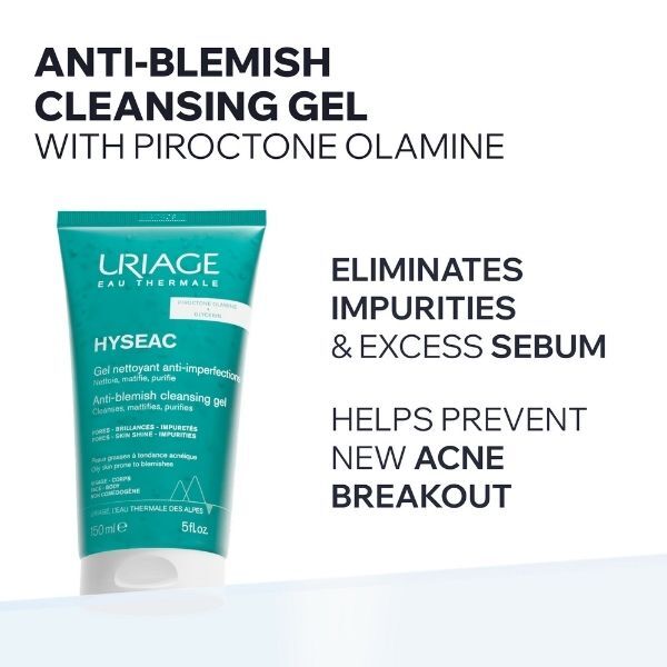 Uriage Anti-Blemish Cleansing Gel 150ml, UK version