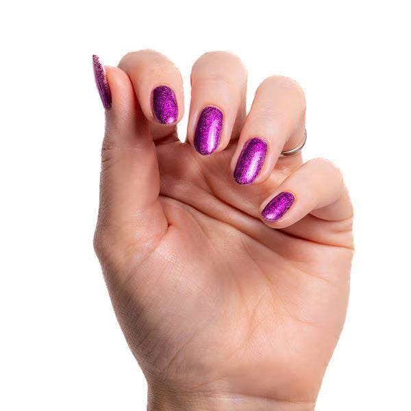 Orly Bubbly Bombshell purple glitter nail polish 18ml, imported from the UK