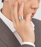 Bvlgari B.zero1 four band white gold ring, UK version