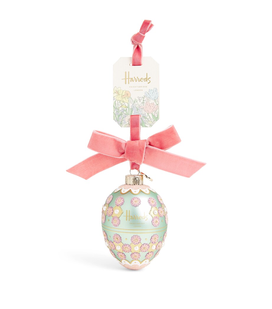 Harrods glass Easter egg decoration, UK version