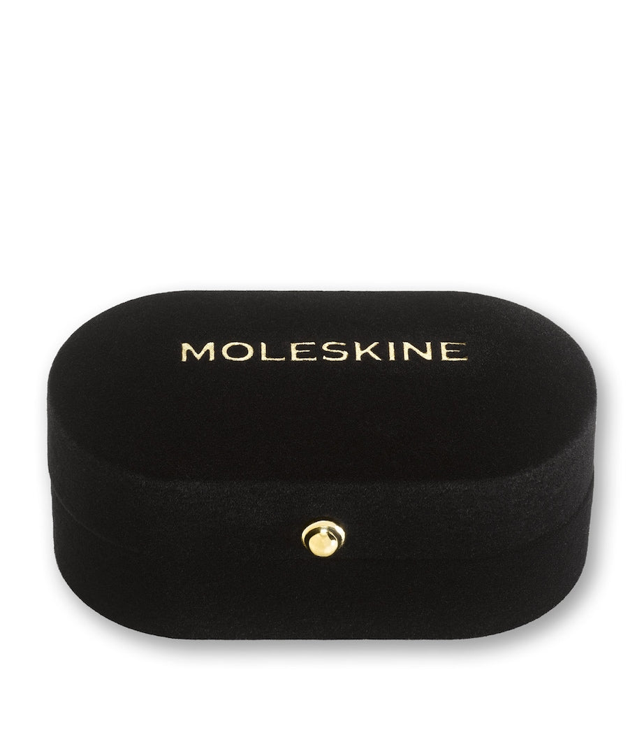 Moleskine gold-plated K notebook charm, imported from the UK
