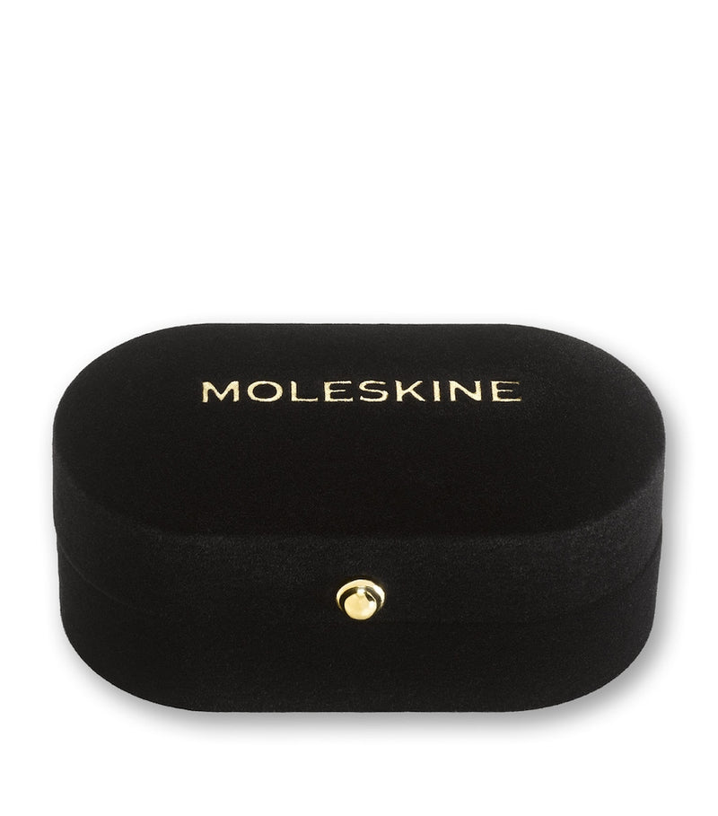 Moleskine gold-plated K notebook charm, imported from the UK