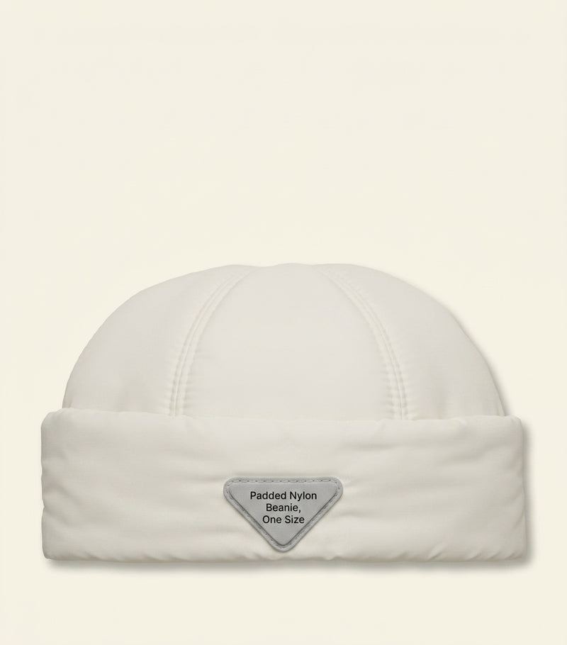 Prada Re-Nylon Logo beanie (British brand)