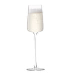 LSA International Metropolitan champagne flutes set of 4 230ml, UK version