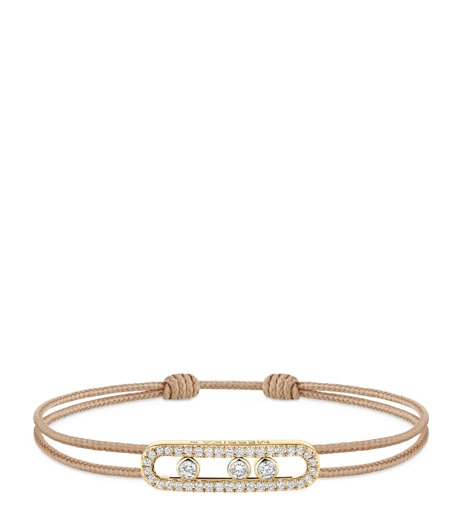 Messika yellow gold diamond bracelet 0.26ct, UK version