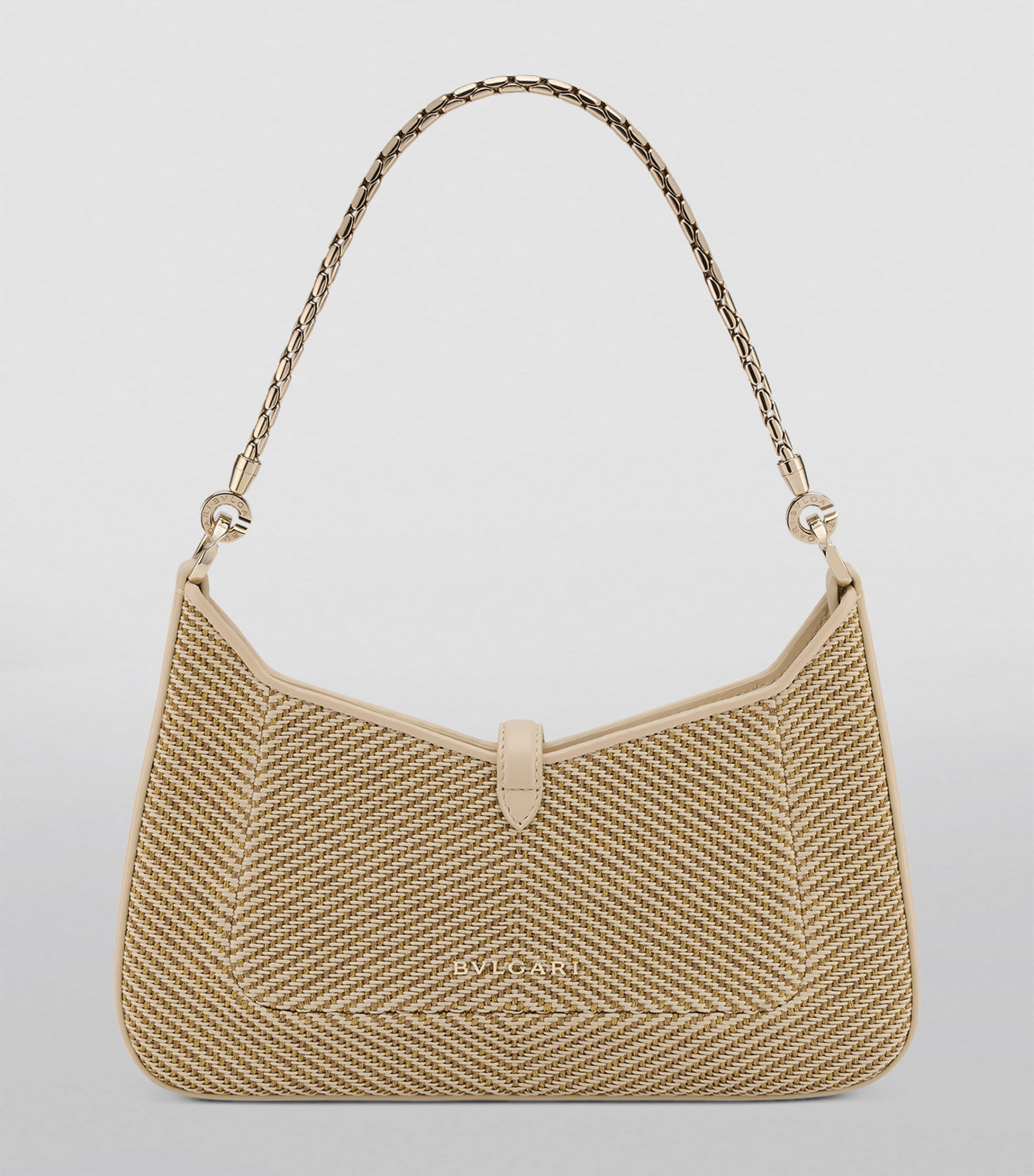 Bvlgari small chevron Serpenti Baia shoulder bag (British brand)