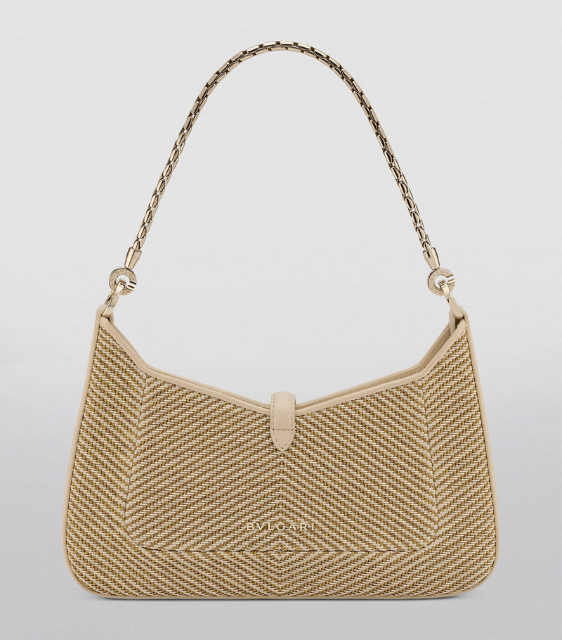Bvlgari small chevron Serpenti Baia shoulder bag (British brand)