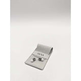 SVNX clover earrings with pearl in silver, imported from the UK