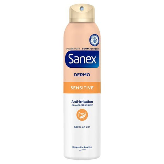 Sanex Dermo Sensitive Antiperspirant Deodorant Spray 250ml GOODS Sainsburys   