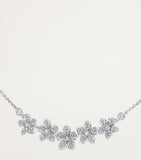 Graff white gold diamond Wild Flower necklace, imported from the UK