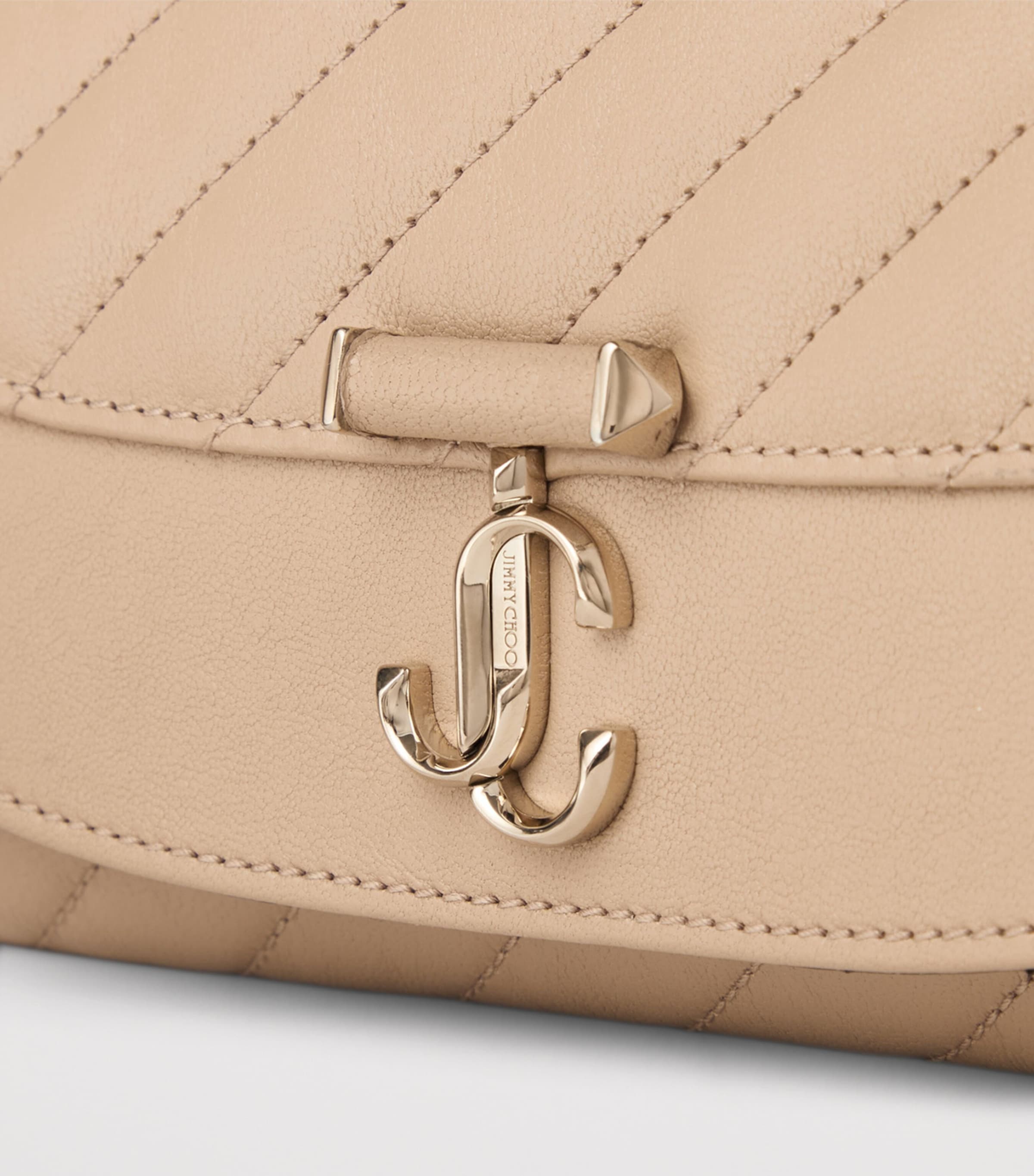 Jimmy Choo Curve leather chain wallet with gold-tone hardware - British product