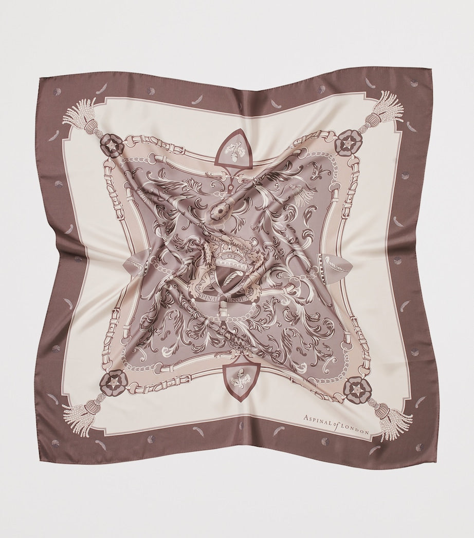 Aspinal of London silk scarf 90x90cm, UK version
