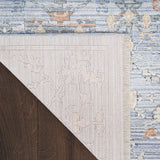 Elegant Heirloom Blue & Ivory Patterned Rug in 2 Sizes