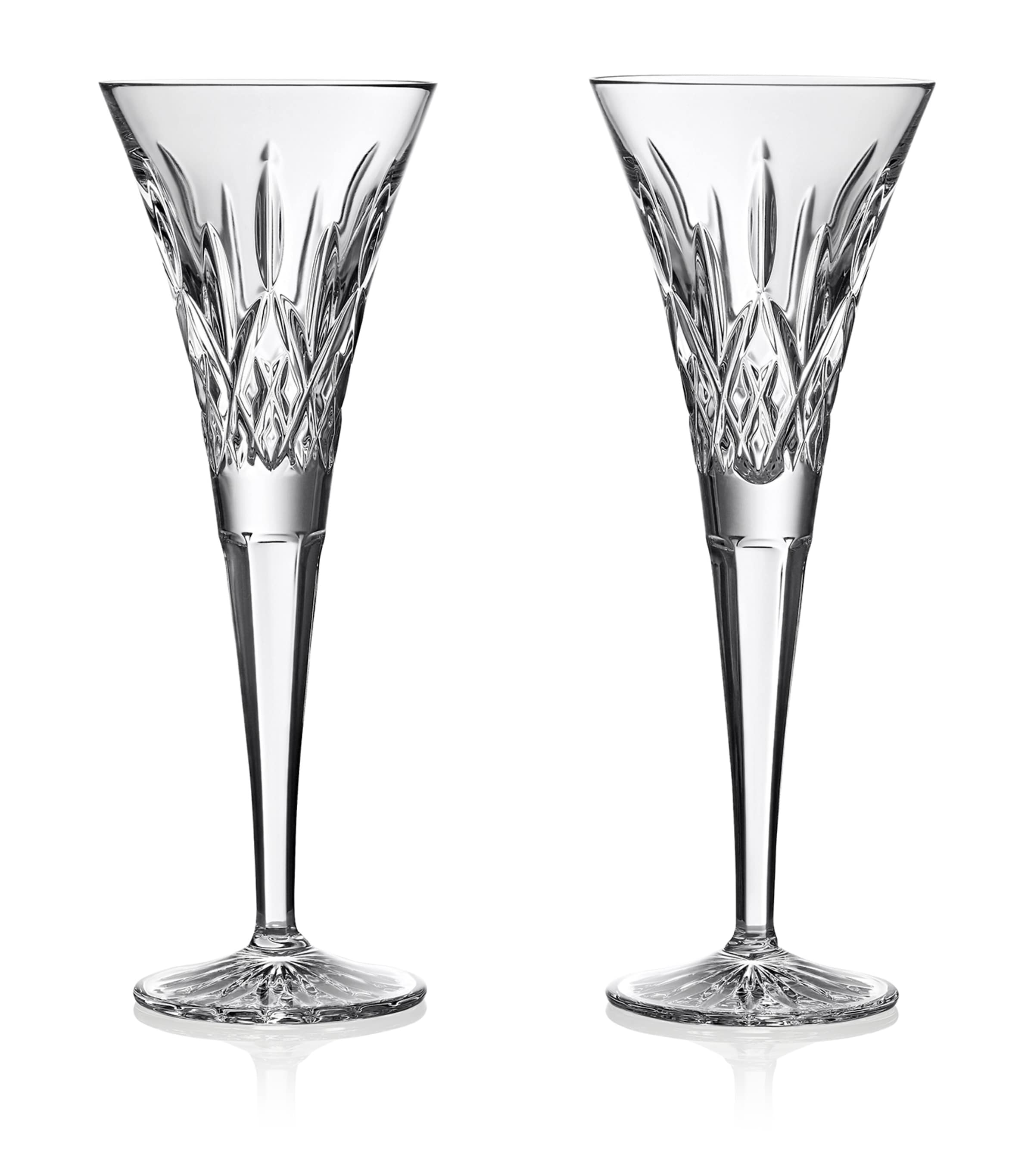 Waterford crystal toasting flute glasses set of 2, 170ml (British brand)