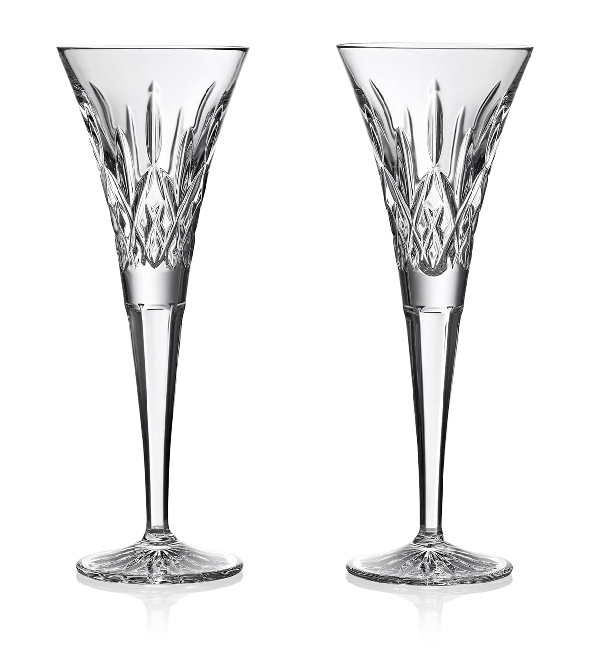 Waterford crystal toasting flute glasses set of 2, 170ml (British brand)