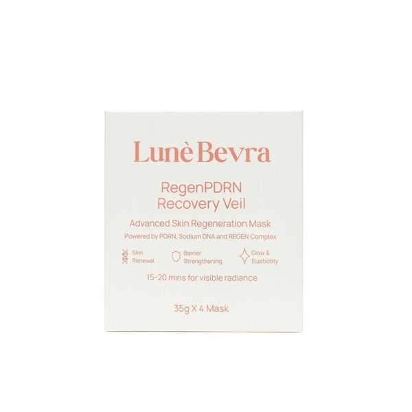 LunèBevra RegenPDRN Recovery Veil sheet masks 4 pack (British brand)